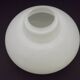 Large French Vintage Retro White Opaque Glass Pendant Ceiling Light Shade