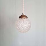 Art Deco satin glass pendant light, 1920s-30s