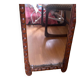 Carved wooden full-length mirror