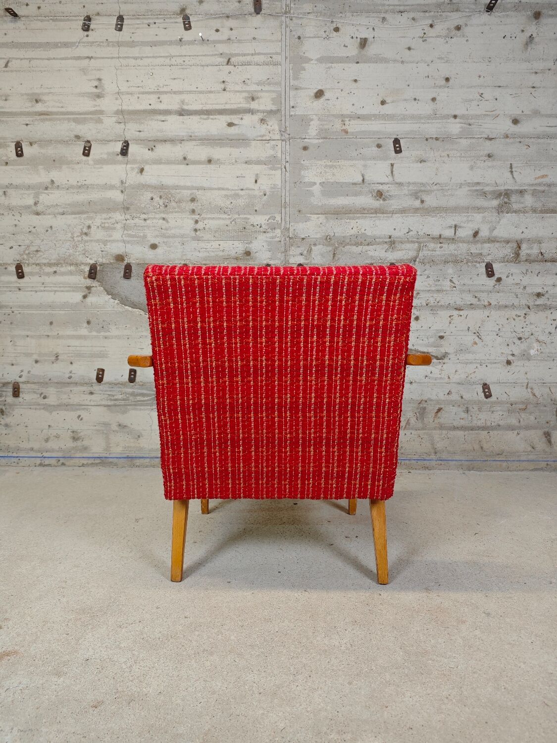 Vintage red armchair