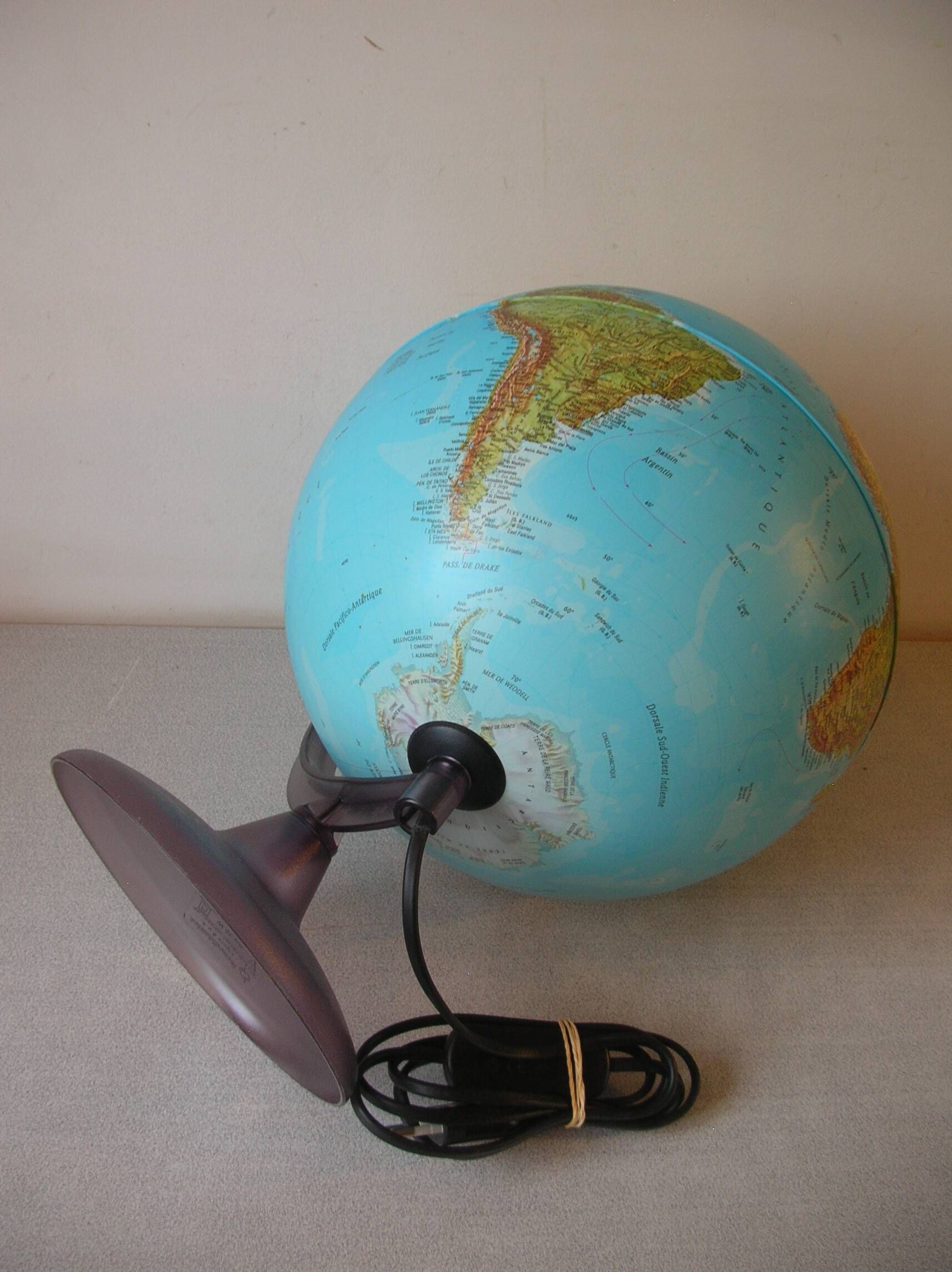 Luminous terrestrial globe world map lamp Tecnodidattica teenage bedroom decoration