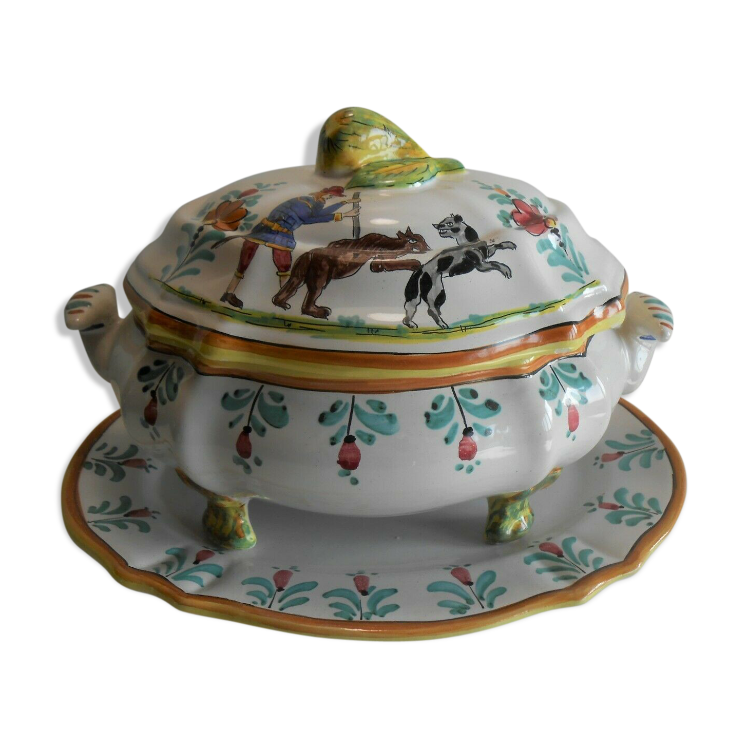 Soupiere "the antica deruta" italian faience