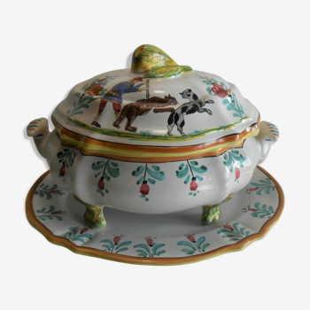 Soupiere "the antica deruta" italian faience