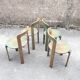 Set of 4 Bruno Rey chairs for Dietiker