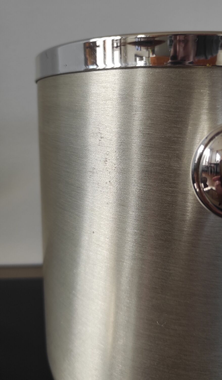 Vintage 70s insulated aluminium ice bucket