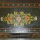 Antique Swedish commode hand-painted, two drawers out of three.