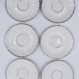 6 cups and under porcelain cup Bernardaud Limoges verdi model