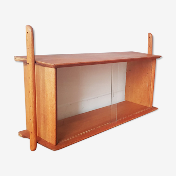 Étagère murale vintage en bois 1960