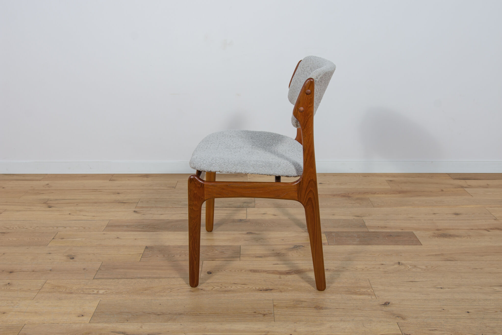 Mid Century Teak Model 42 Dining Chairs by Kai Kristiansen for Schou Andersen, 1960s, Set of 4