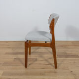 Mid Century Teak Model 42 Dining Chairs by Kai Kristiansen for Schou Andersen, 1960s, Set of 4