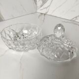 Cut crystal sugar bonbonnière