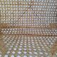 Vintage Mid-Century Wooden and Rattan Folding Magazine Rack, Czechoslovakia