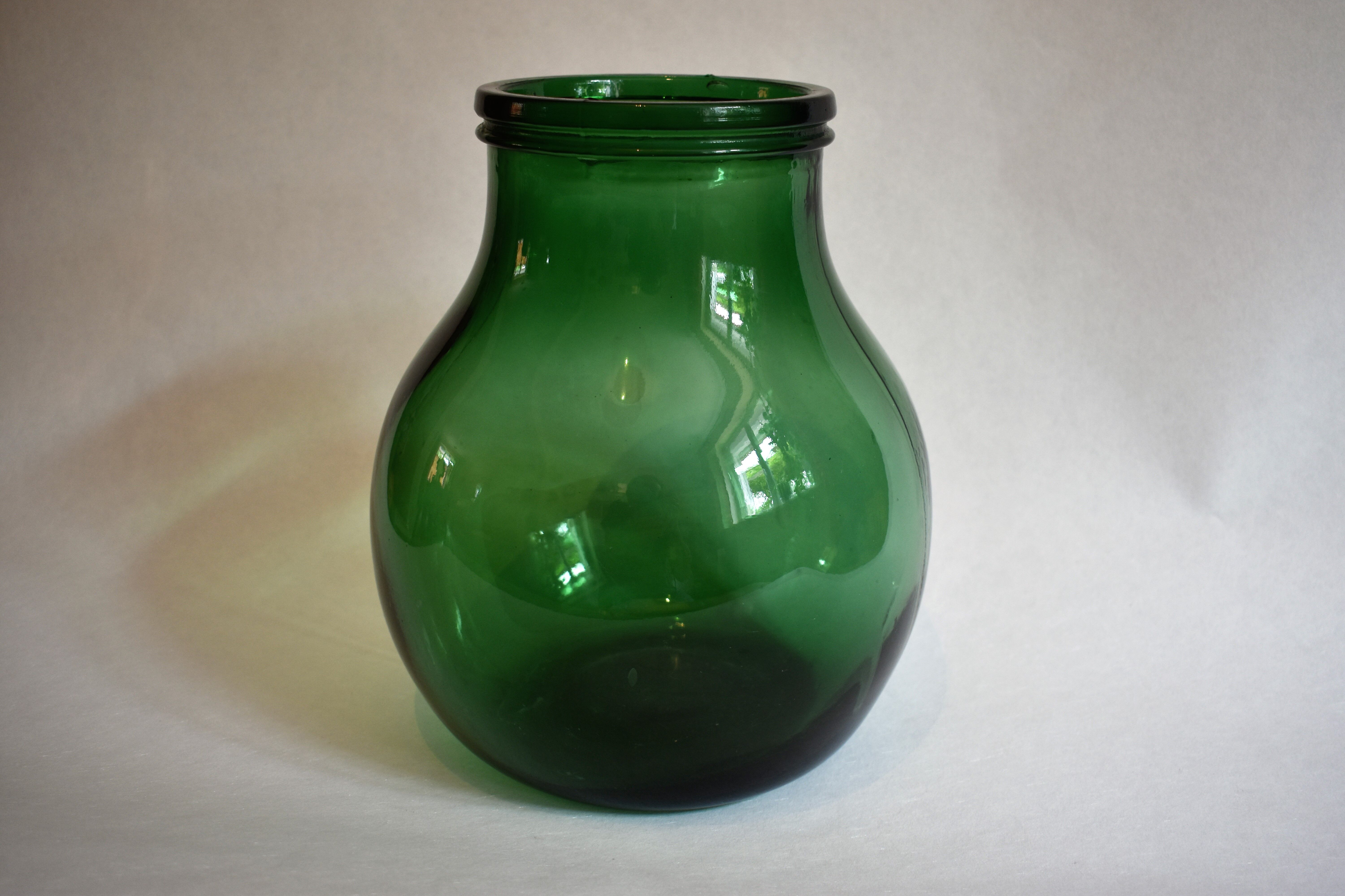 Green vase