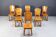 Vintage pine wood dining chairs - 1970s
