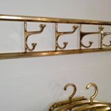 Art-deco france, wall coat rack + umbrella stand + clothes hangers 1940s 50
