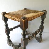 Carved wooden and mulched seat