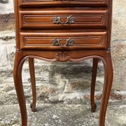 Pair of Louis XV style bedside tables, wood, vintage, early 20th century.