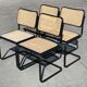 Cesca design chair b32 model in black set of four