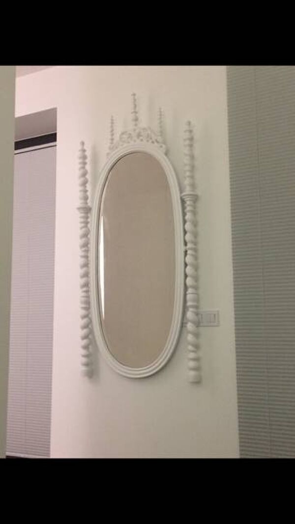 Miroir fin XIXème Portugais en bois style Bilros - Rare