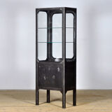 Vintage Iron And Glass Display Cabinet, 1970s