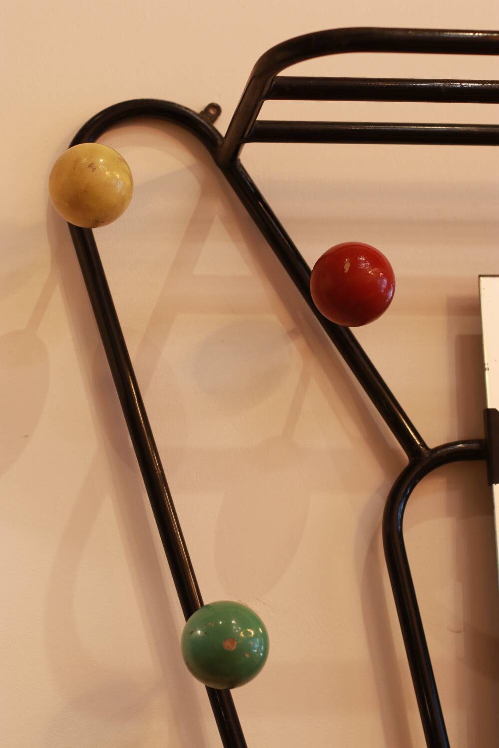 Vintage wall coat rack