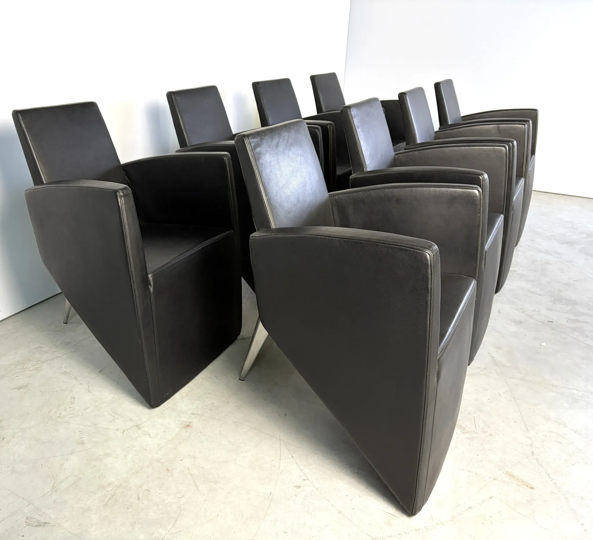 J. Lang armchairs by Philippe Starck for Driade, 1980s, set of 8