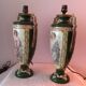 Pair of old women's decoration lamps
