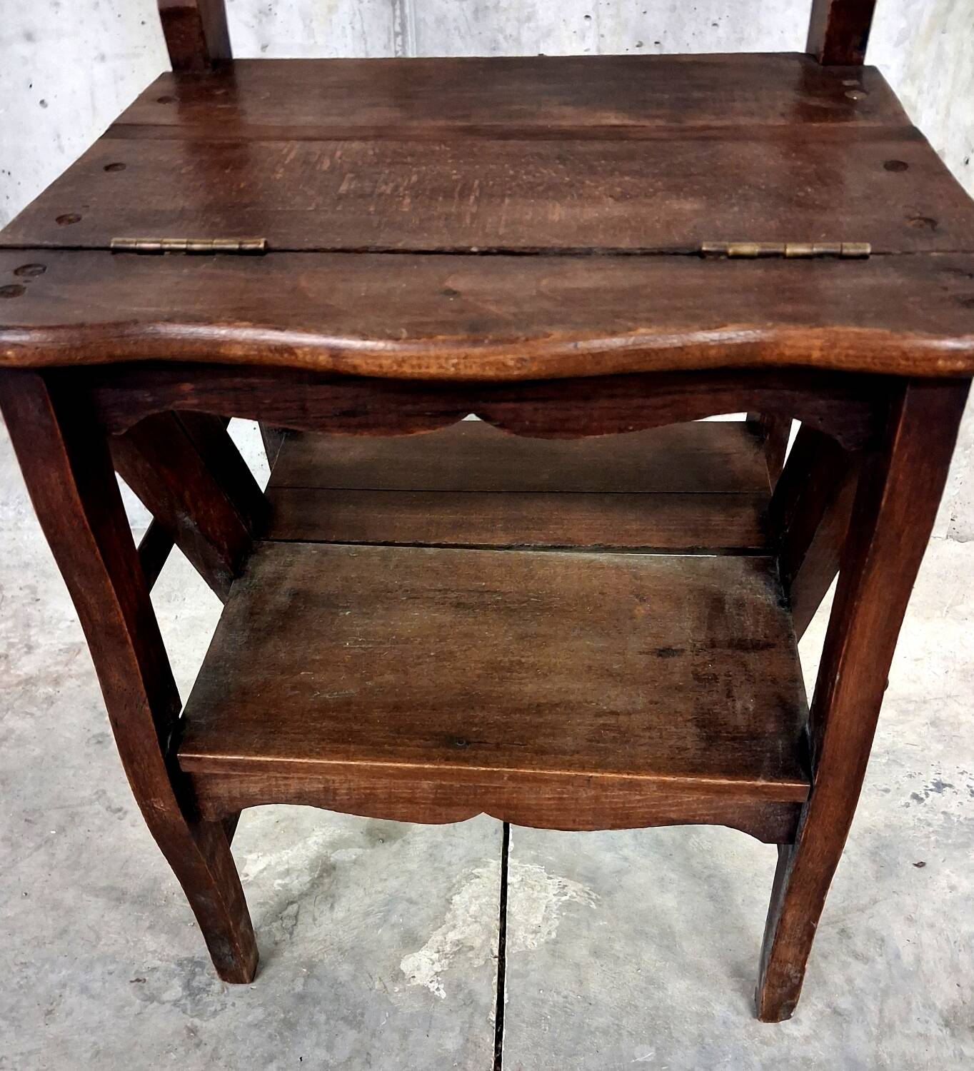 Library chair folk art stepladder