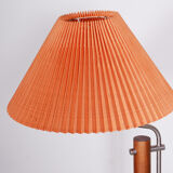 Table lamp, beech galvanized metal, fully functional, czechia, 1960s