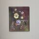 Acrylic painting on canvas, country decoration, bohemian flowers