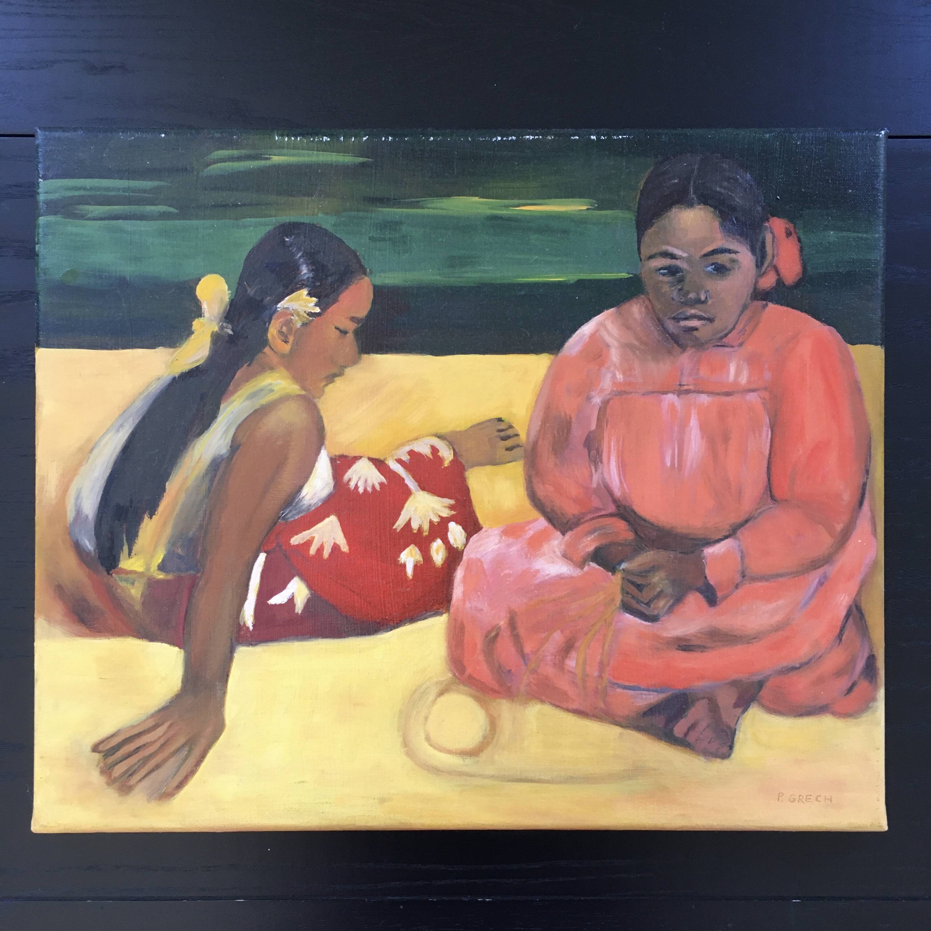 Hexoa painting after Gauguin