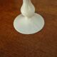 Grand vase opaline fleuri vintage