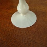 Large vintage floral opaline vase