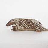Small ceramic skunk sculpture by Tremar Pottery, United Kingdom