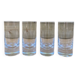 Set of 4 crystal tumbler glasses, Moser