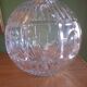 Vase boule en cristal taillé (