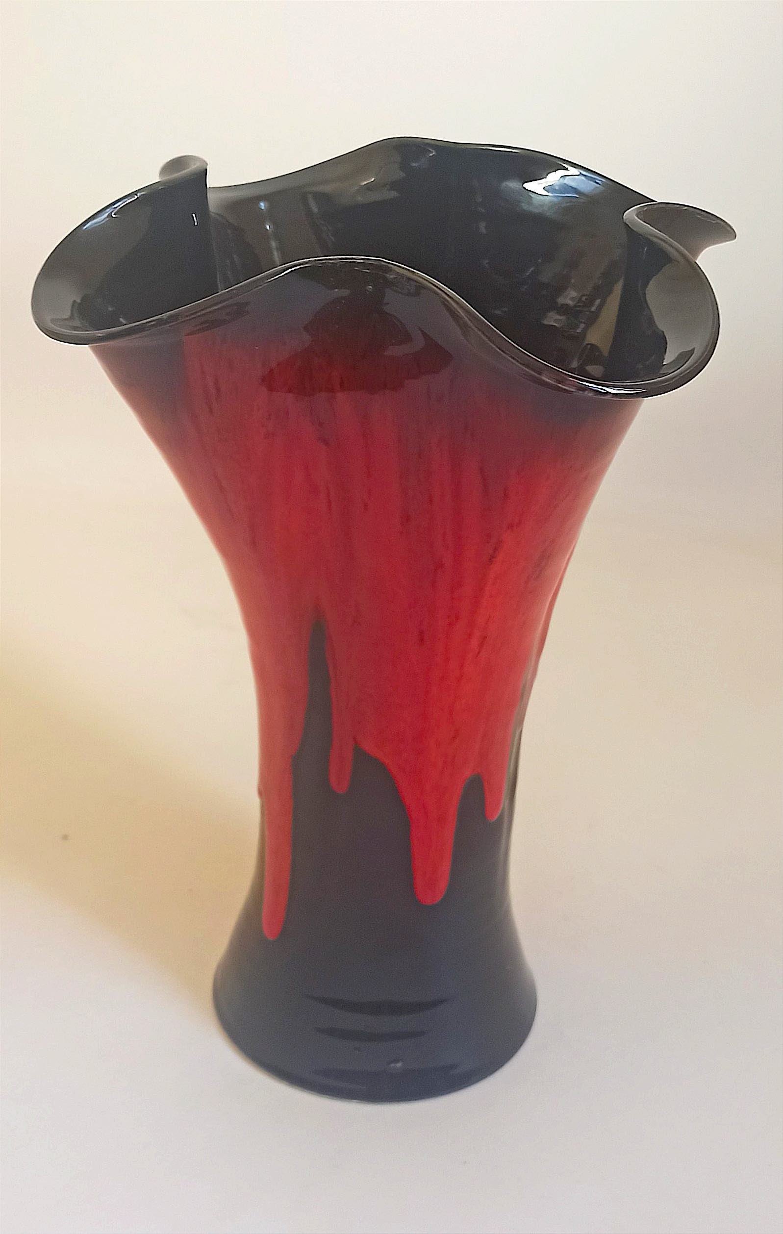Vallauris ceramic vase 60s Height 37 cm