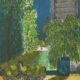 Guy Bardone: Window with Fruits, signed original lithograph.