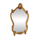 Miroir baroque rocaille ancien en bois doré 77*47 cm