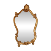 Antique baroque rococo mirror in gilded wood 77*47 cm