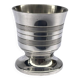 Silver-plated metal egg cup – vintage 1960s