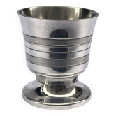 Silver-plated metal egg cup – vintage 1960s
