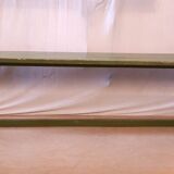 Ancien banc en teck birman patine verte d’origine