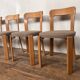 Series of 5 chairs Bruno Rey design Swiss made 1970