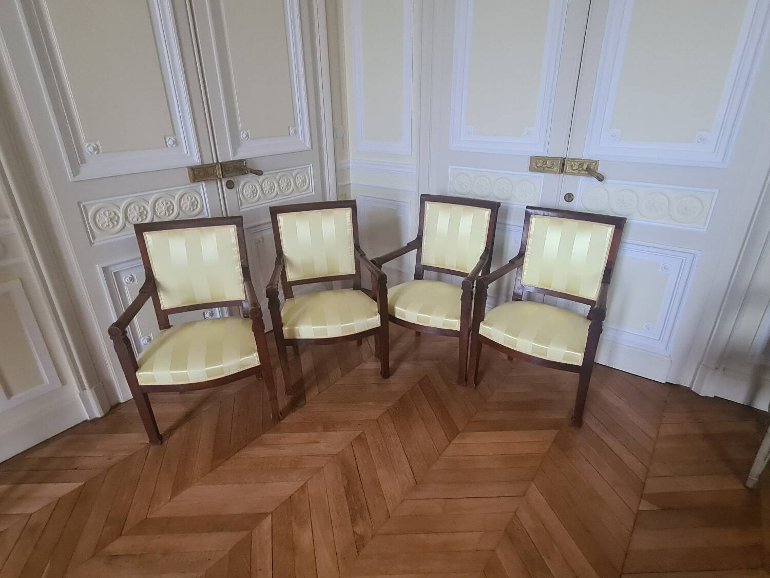 Serie 4 fauteuils Ep Consulat