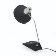 Table lamp in chrome metal and painted black by Seminara, 1960s.