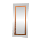 Large German beveled mirror with bronze-tinted border by Schöninger, 1980s