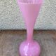 Former opaline rose col corolle vintage 70s vase