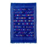 Small blue Berber rug 100x150 cm