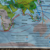 Old school MDI map "The world at the end of the 16th century"